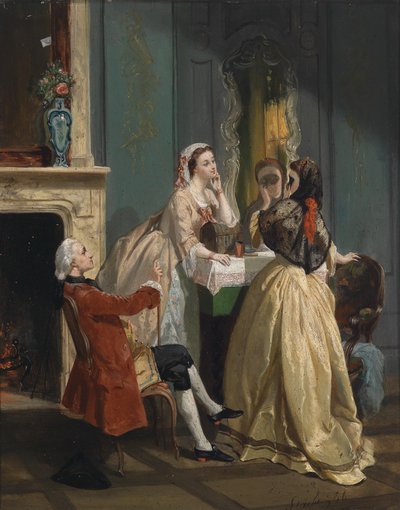 Società elegante da Adolphe Stache